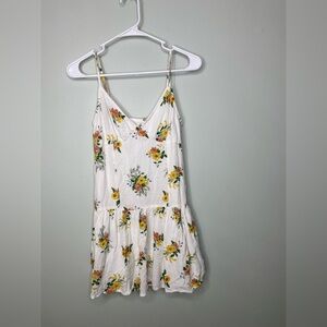 O’Neil slate short mini floral summer sundress spaghetti straps